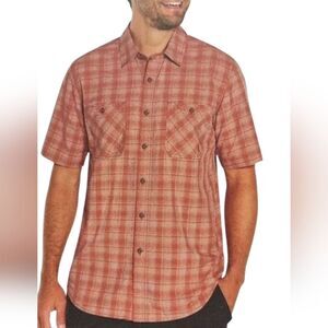 orvis short sleeve button front UPF 30 tech short sleeve shirt mens XL